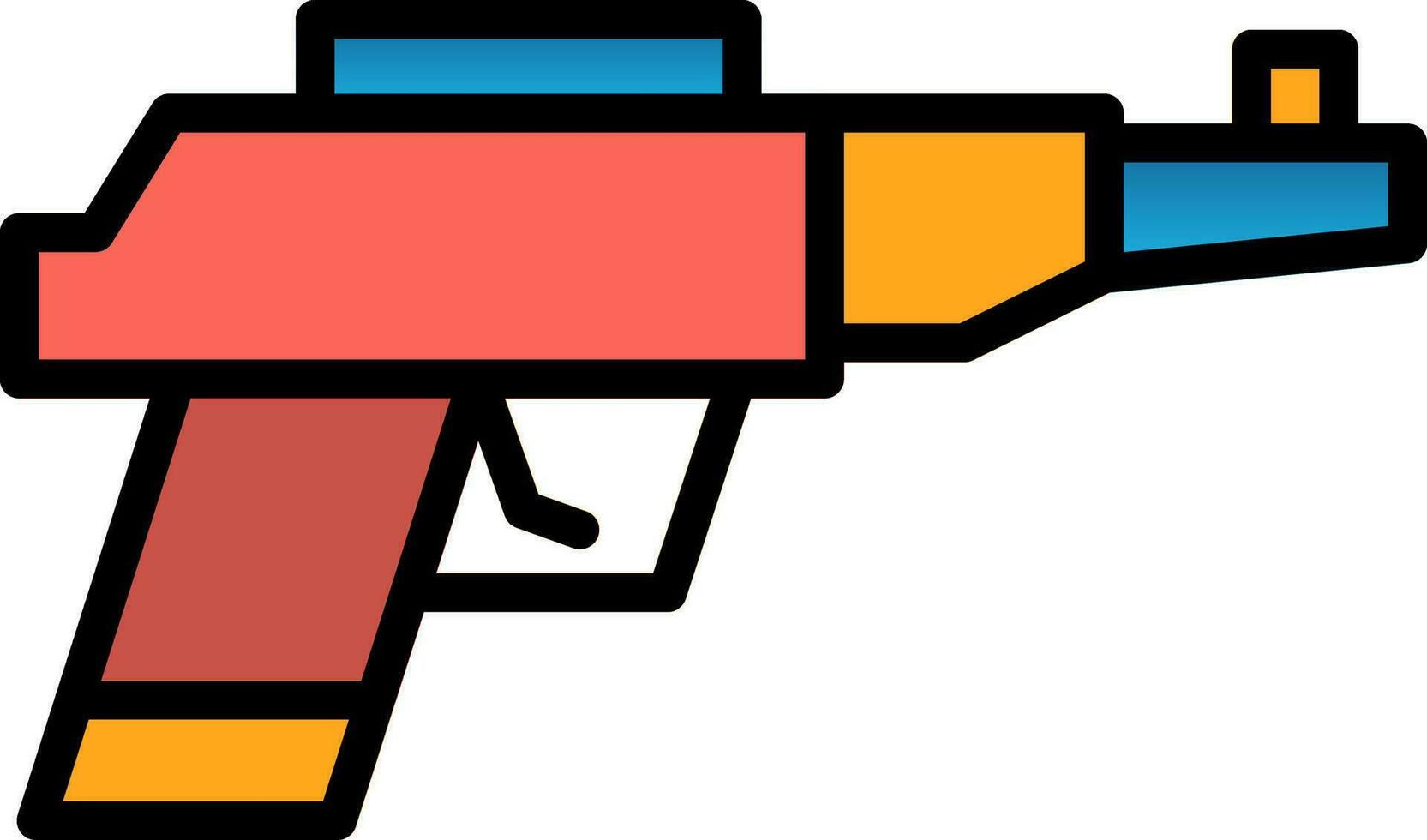 Toy Gun Vector Icon Design
