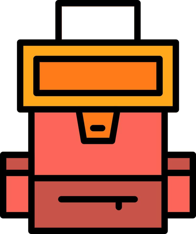 Backpack Vector Icon Design