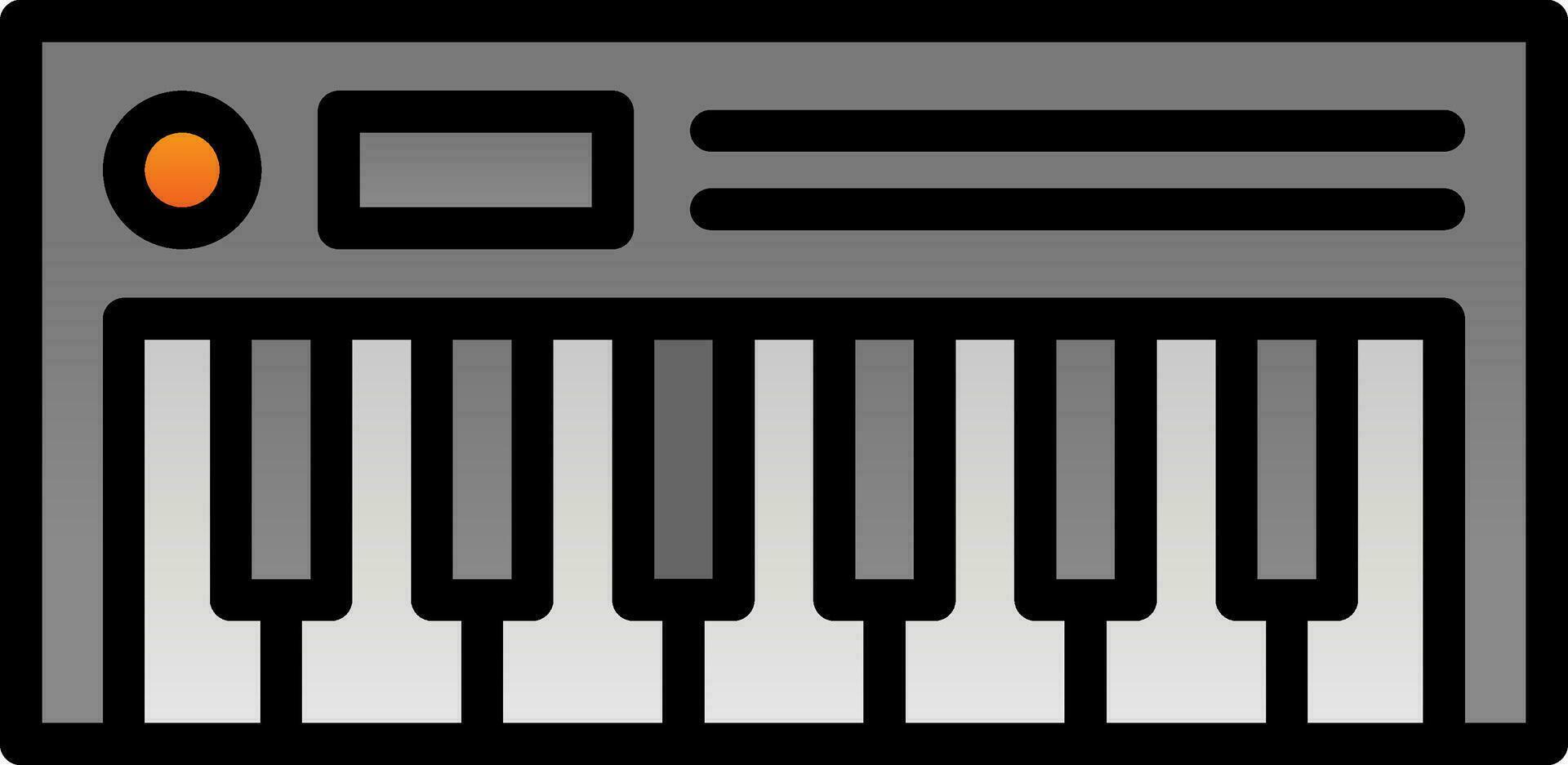 diseño de icono de vector de piano