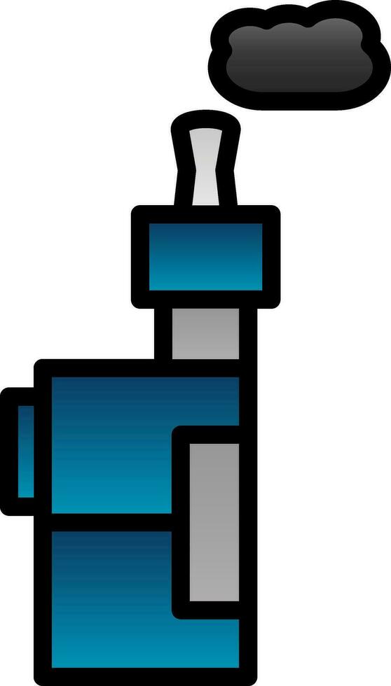 Electronic Cigarette Vector Icon Design