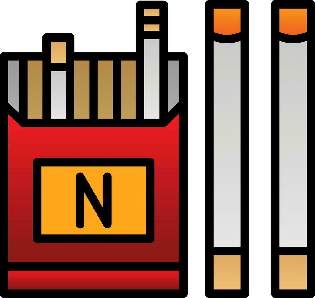 Cigarettes Vector Icon Design