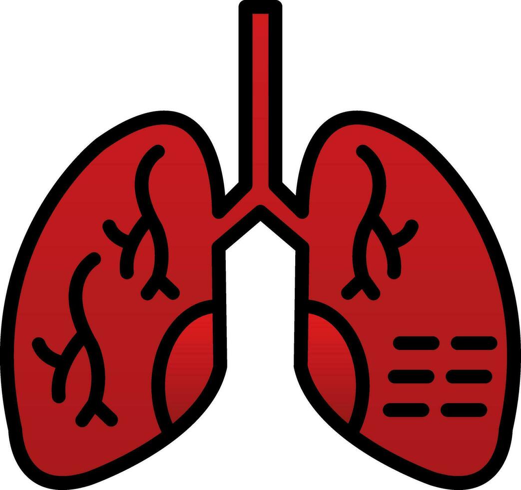 Lung Diseases Vector Icon Design