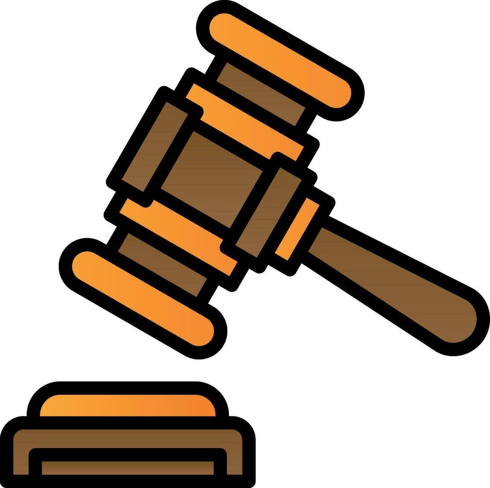 Gavel Vector Icon Design