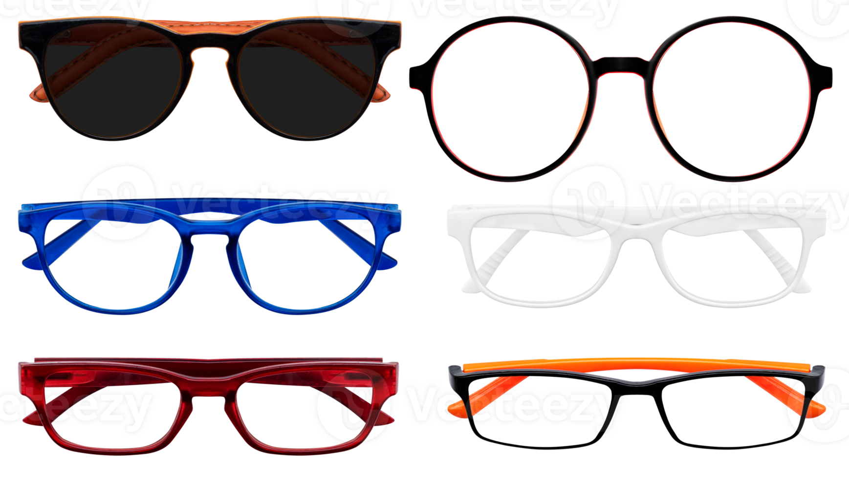 Collection set glasses png