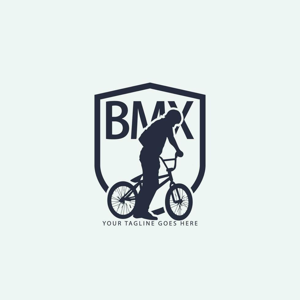 logotipo de bicicleta de montaña vector