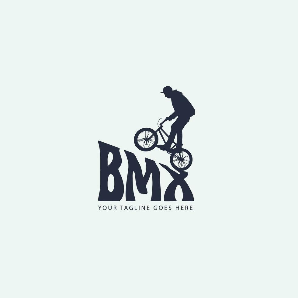 logotipo de bicicleta de montaña vector