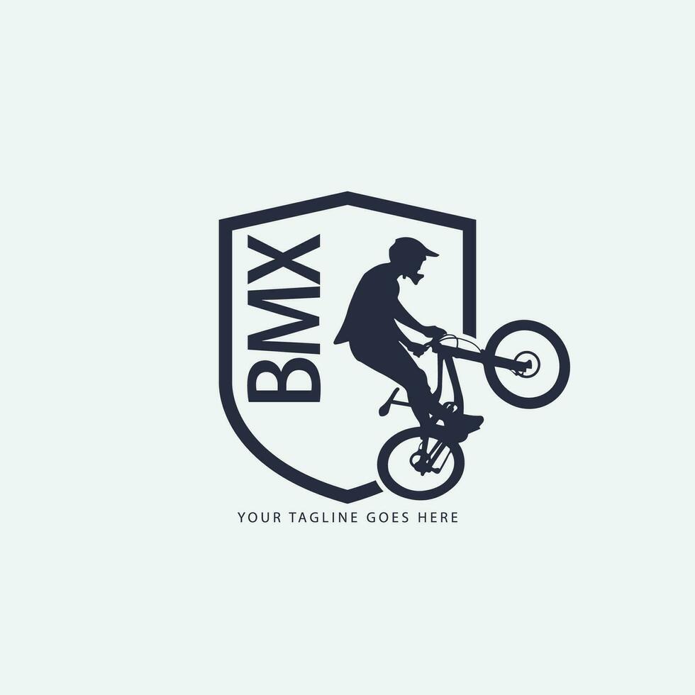 logotipo de bicicleta de montaña vector