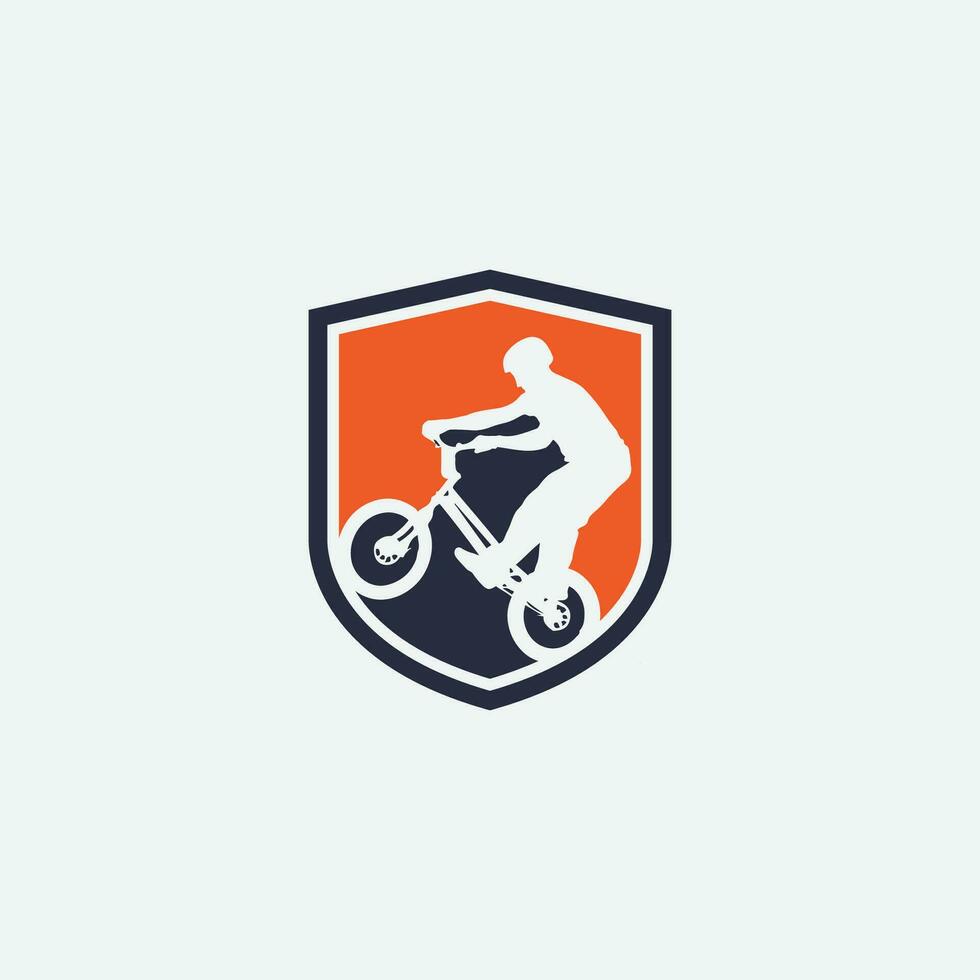 logotipo de bicicleta de montaña vector