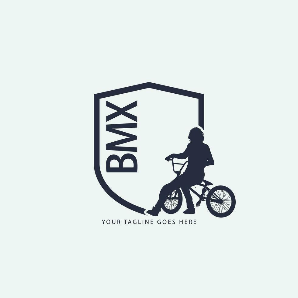 logotipo de bicicleta de montaña vector