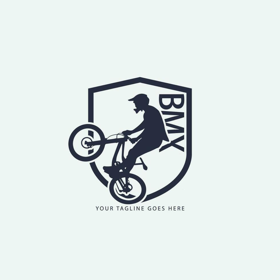 logotipo de bicicleta de montaña vector