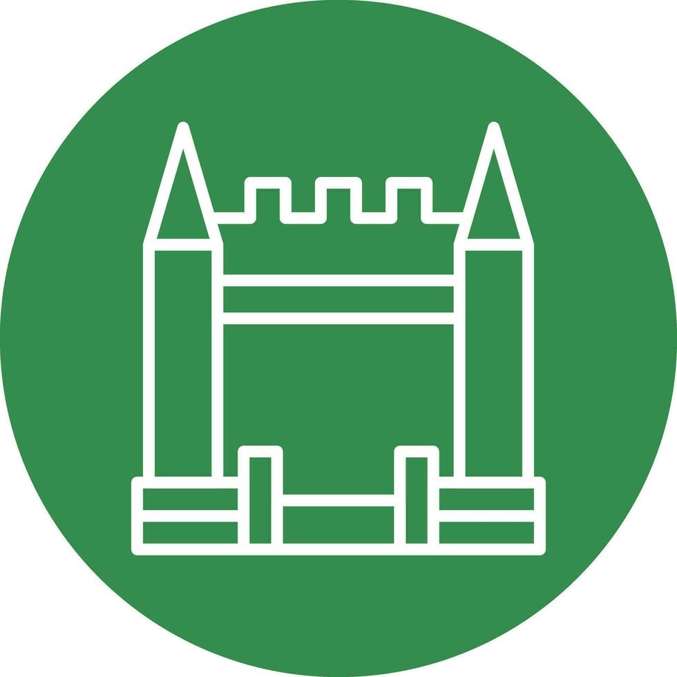 Inflatable Castle Vector Icon Design