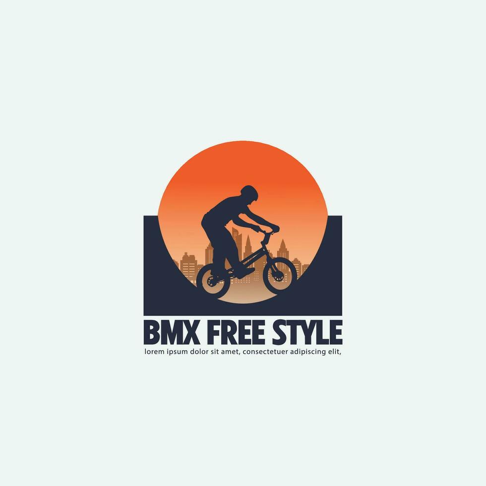 logotipo de bicicleta de montaña vector