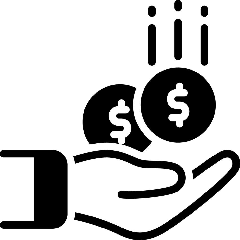 solid icon for collect vector