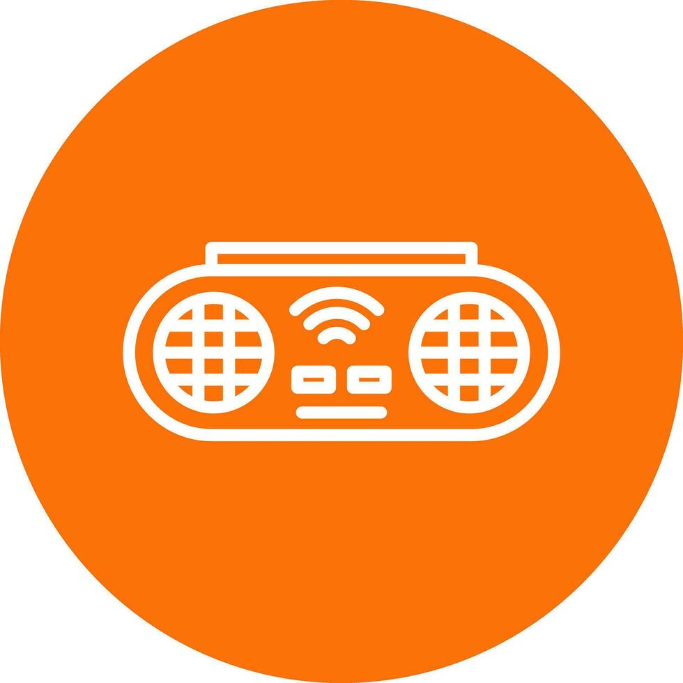 Portable Speaker Vector Icon Design