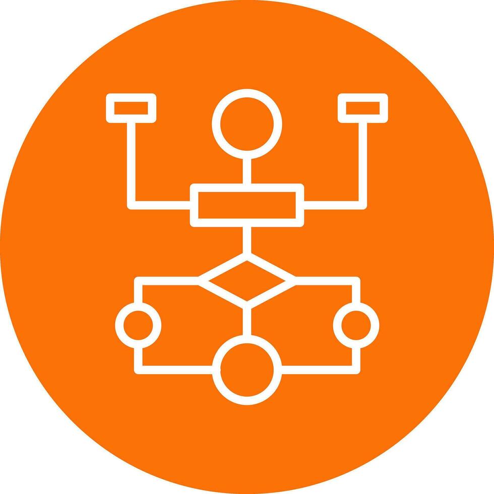 Flow Chart Vector Icon Design