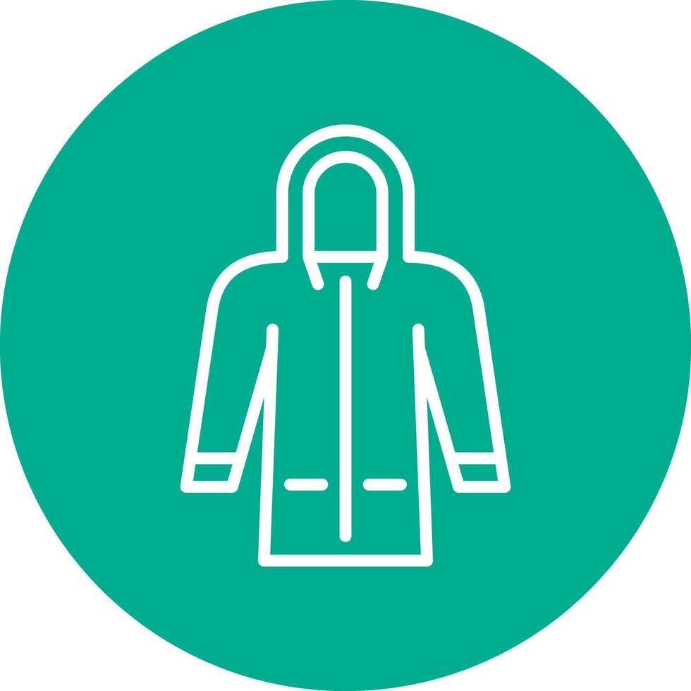 Raincoat Vector Icon Design