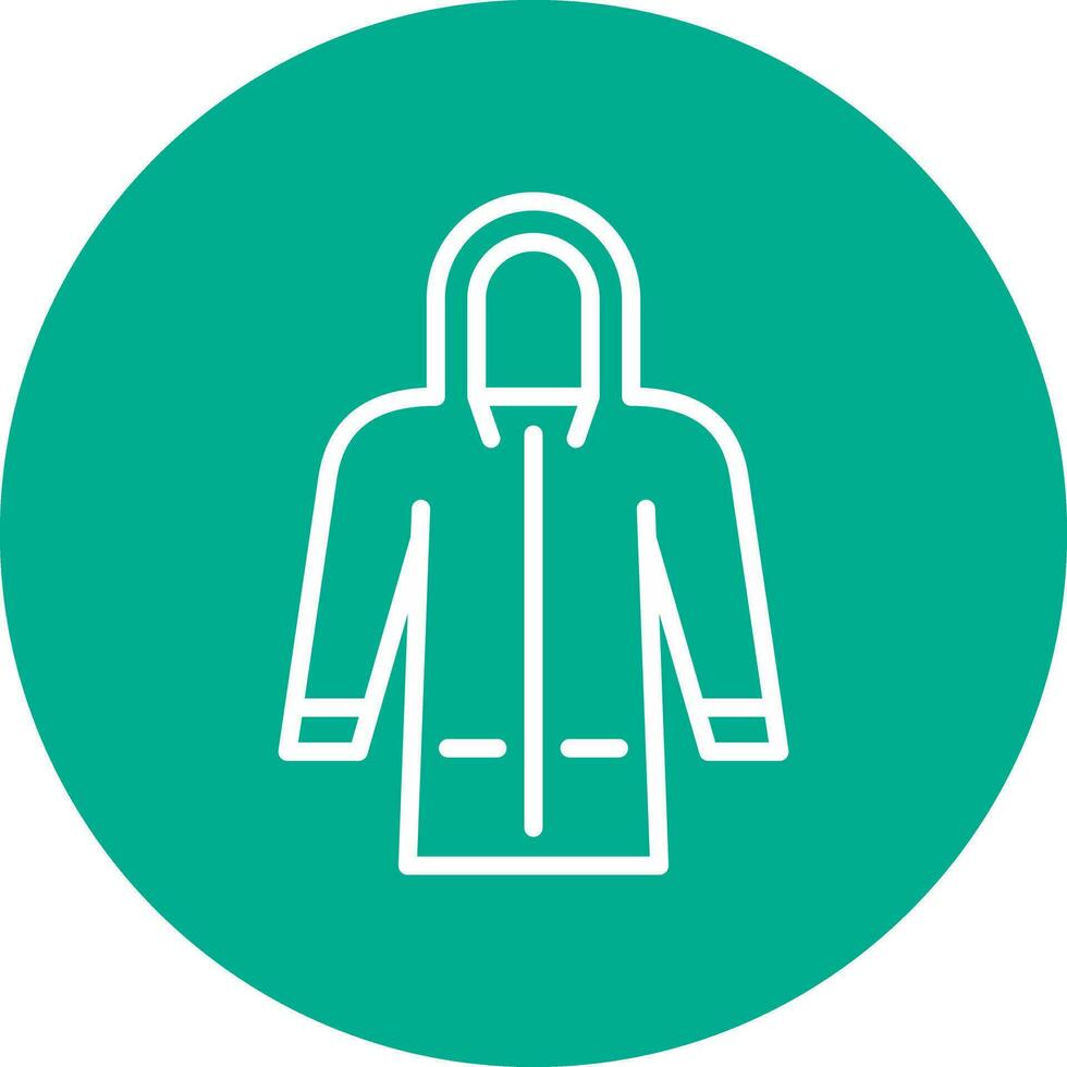 Raincoat Vector Icon Design