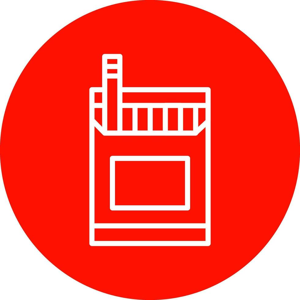 Cigarette Pack Vector Icon Design