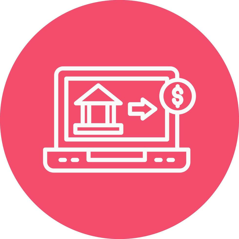 Online Banking Vector Icon Design