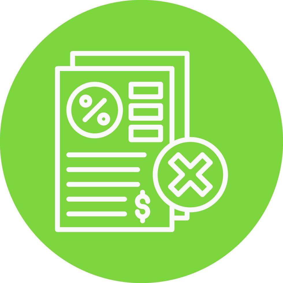 Rejected Vector Icon Design