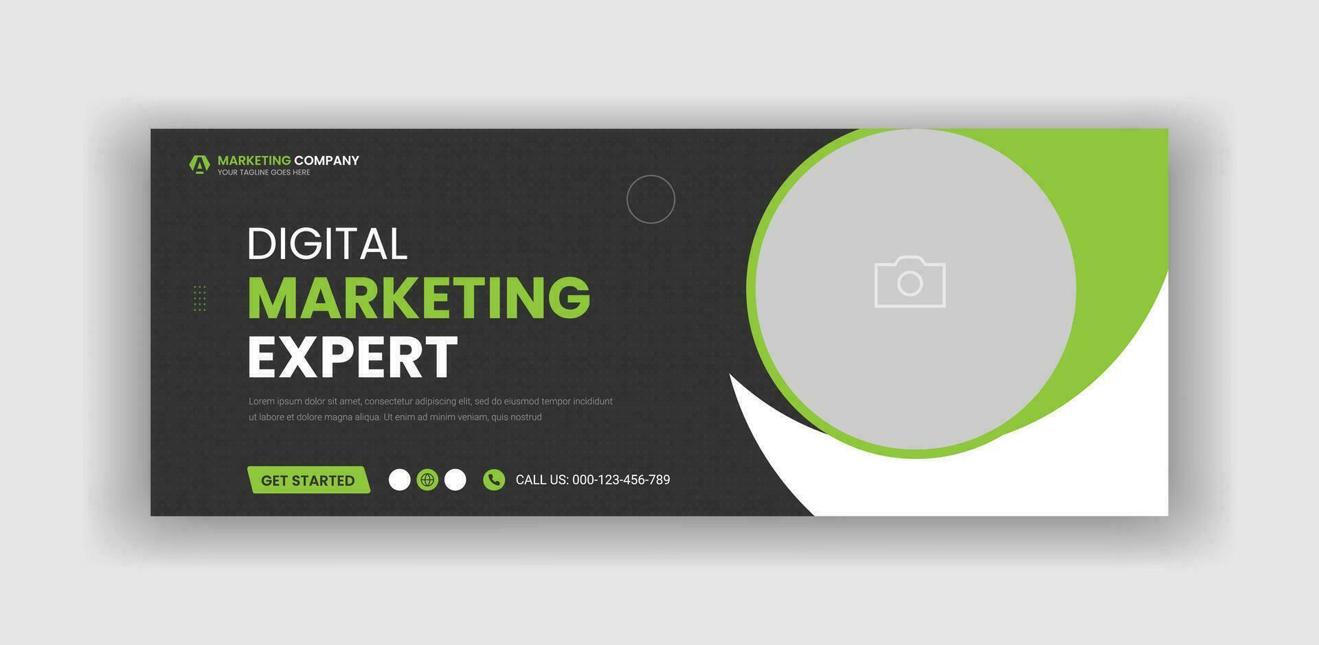 Digital Marketing Agency Social Media Cover Banner Template vector