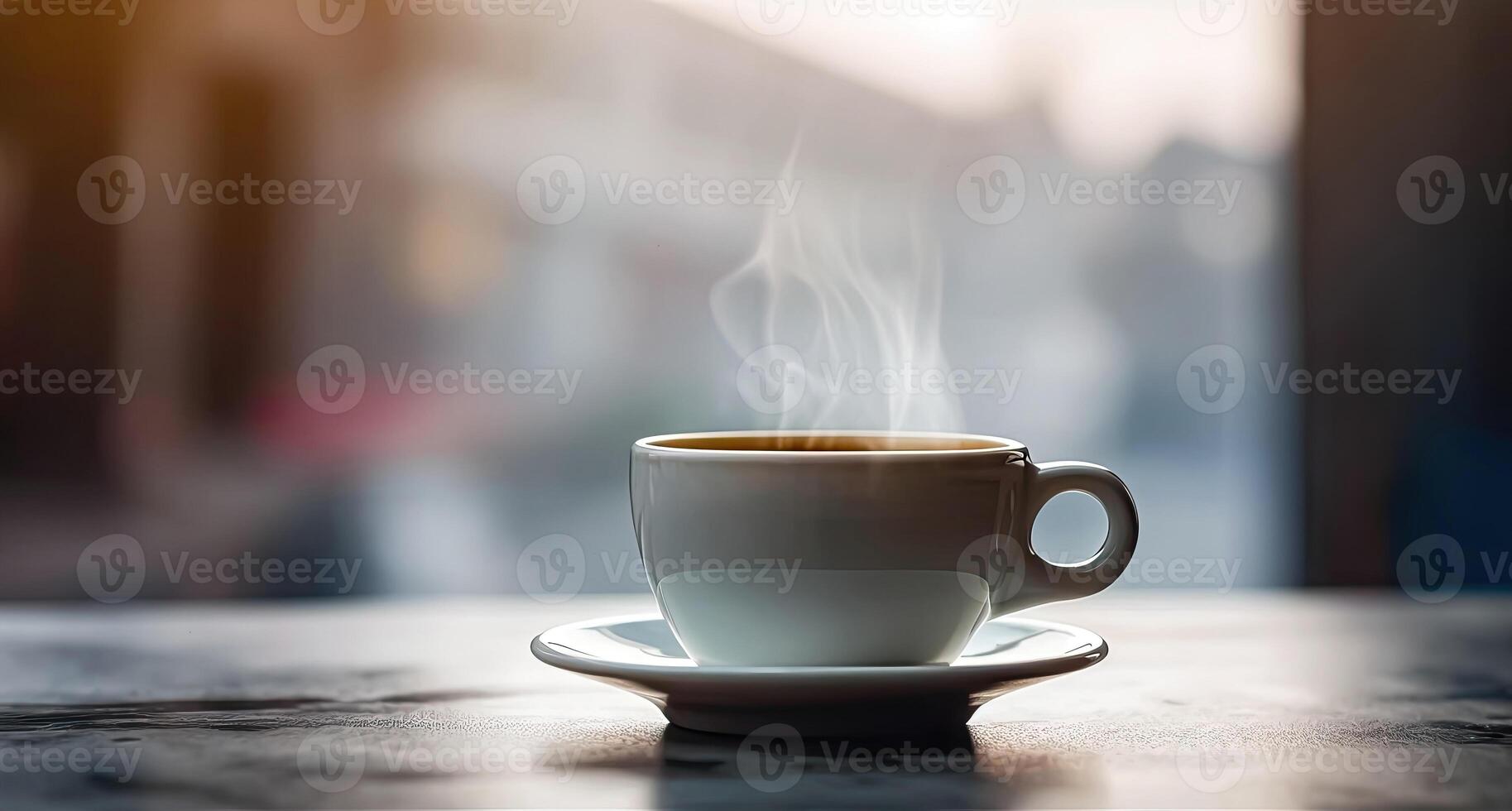 Coffee Break - Enjoy a Cup of Hot Brewed Coffee - Generative AI photo