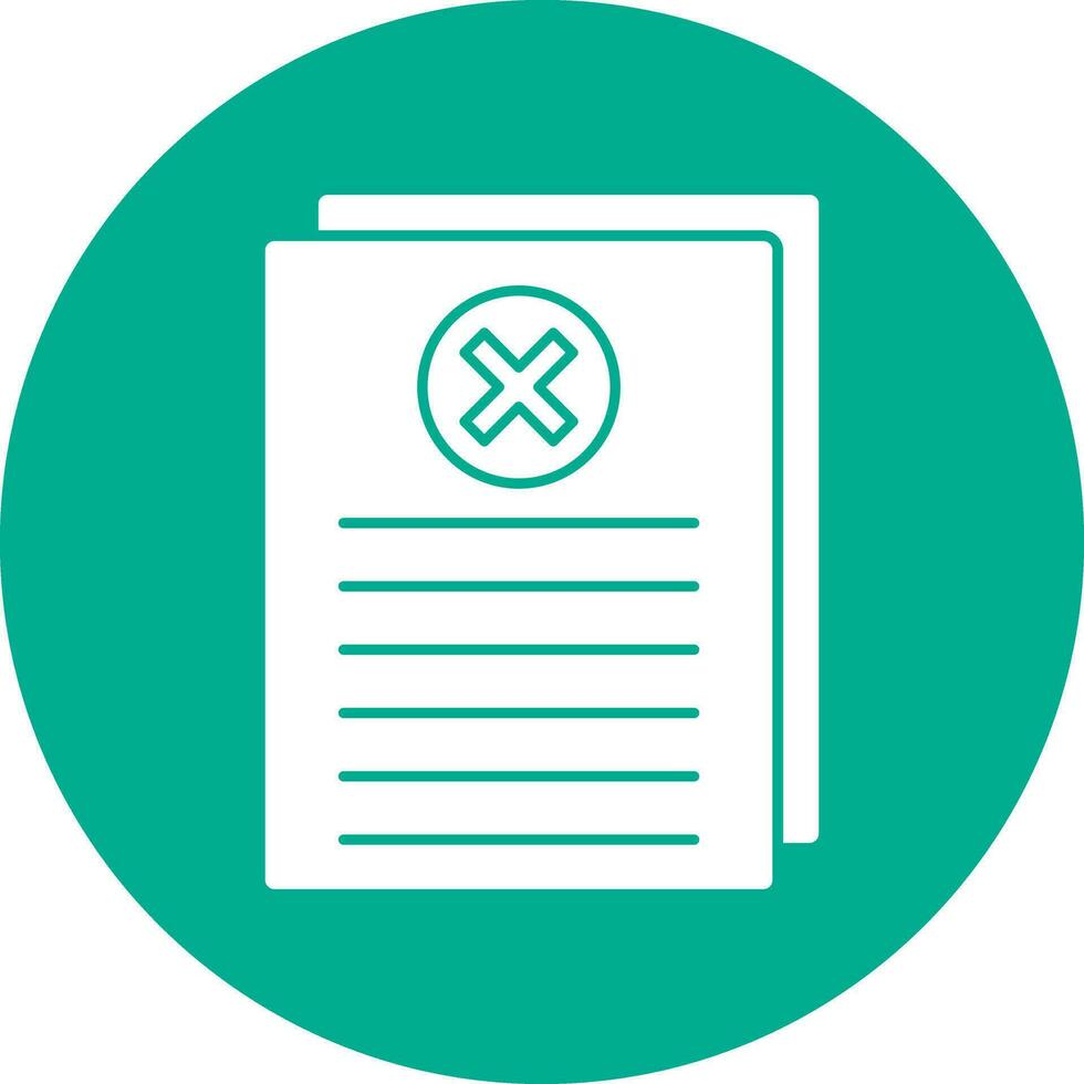 Reject Vector Icon Design