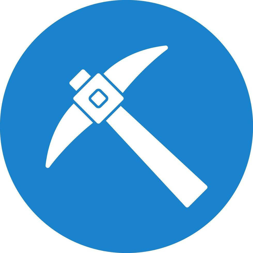 Pickaxe Vector Icon Design