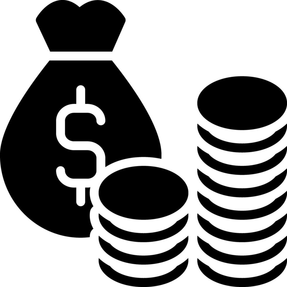 solid icon for substantial vector
