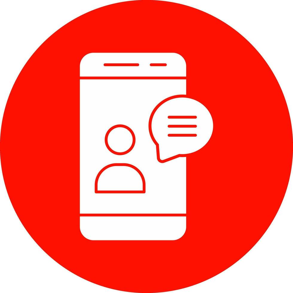 Online CHat Vector Icon Design