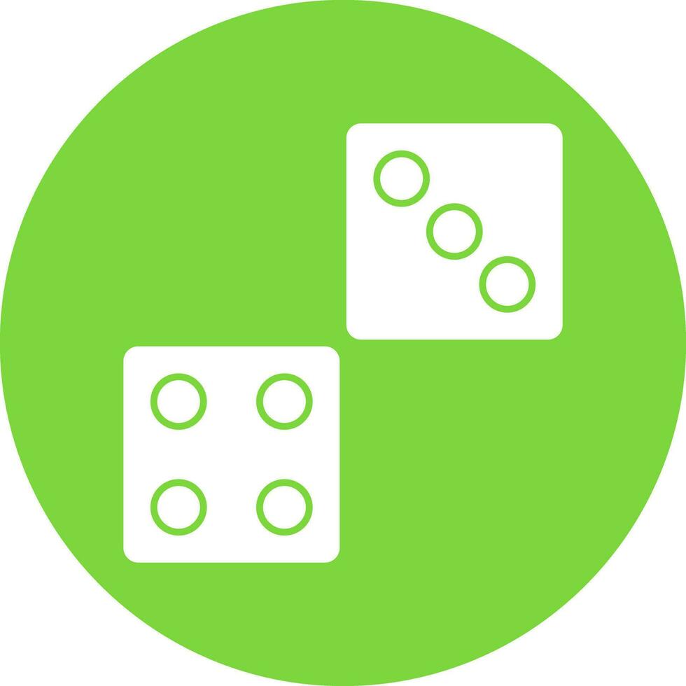 Dice Vector Icon Design