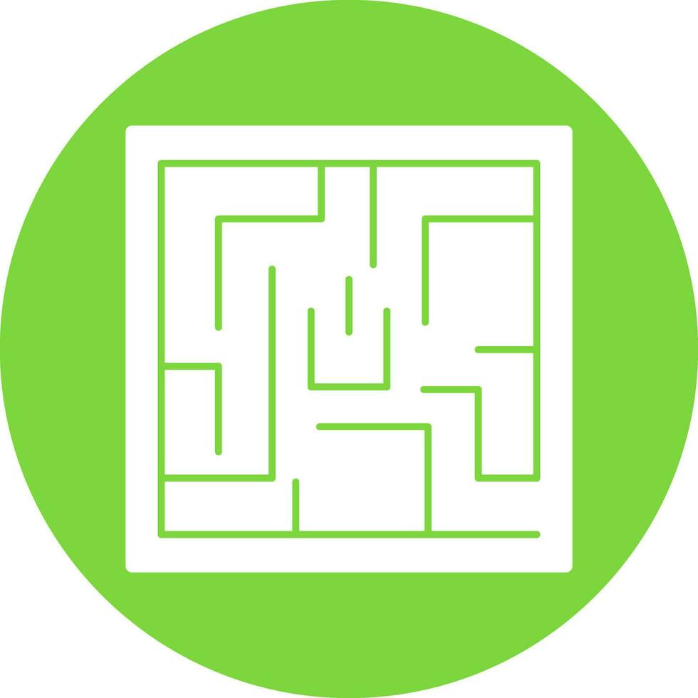 Labyrinth Vector Icon Design