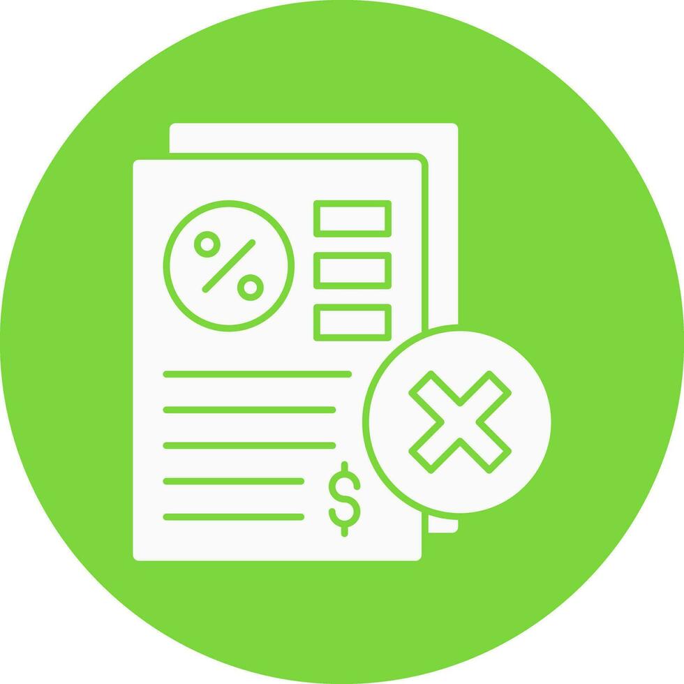 Rejected Vector Icon Design