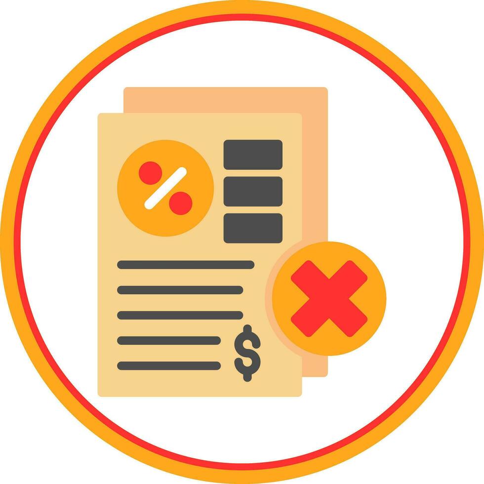 Rejected Vector Icon Design