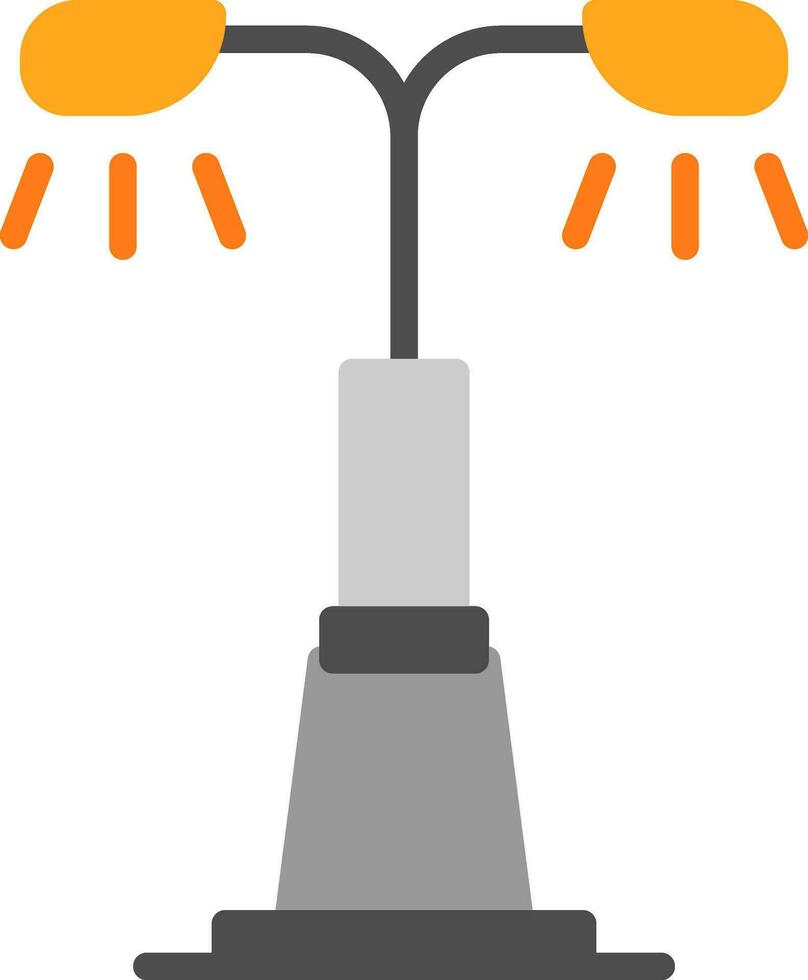 Street Light Vector Icon Design