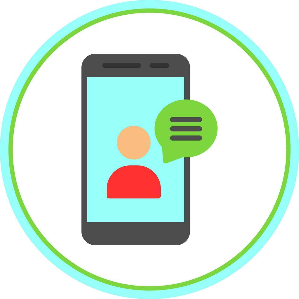 Online CHat Vector Icon Design