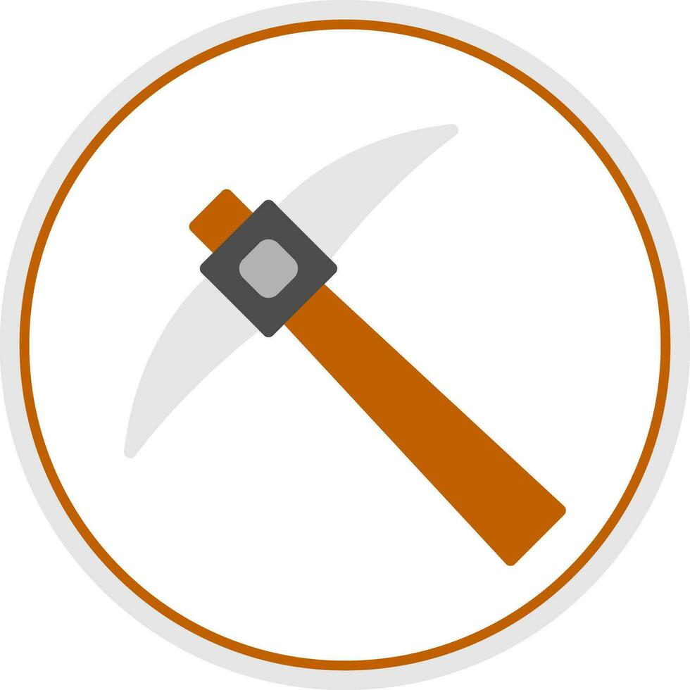 Pickaxe Vector Icon Design