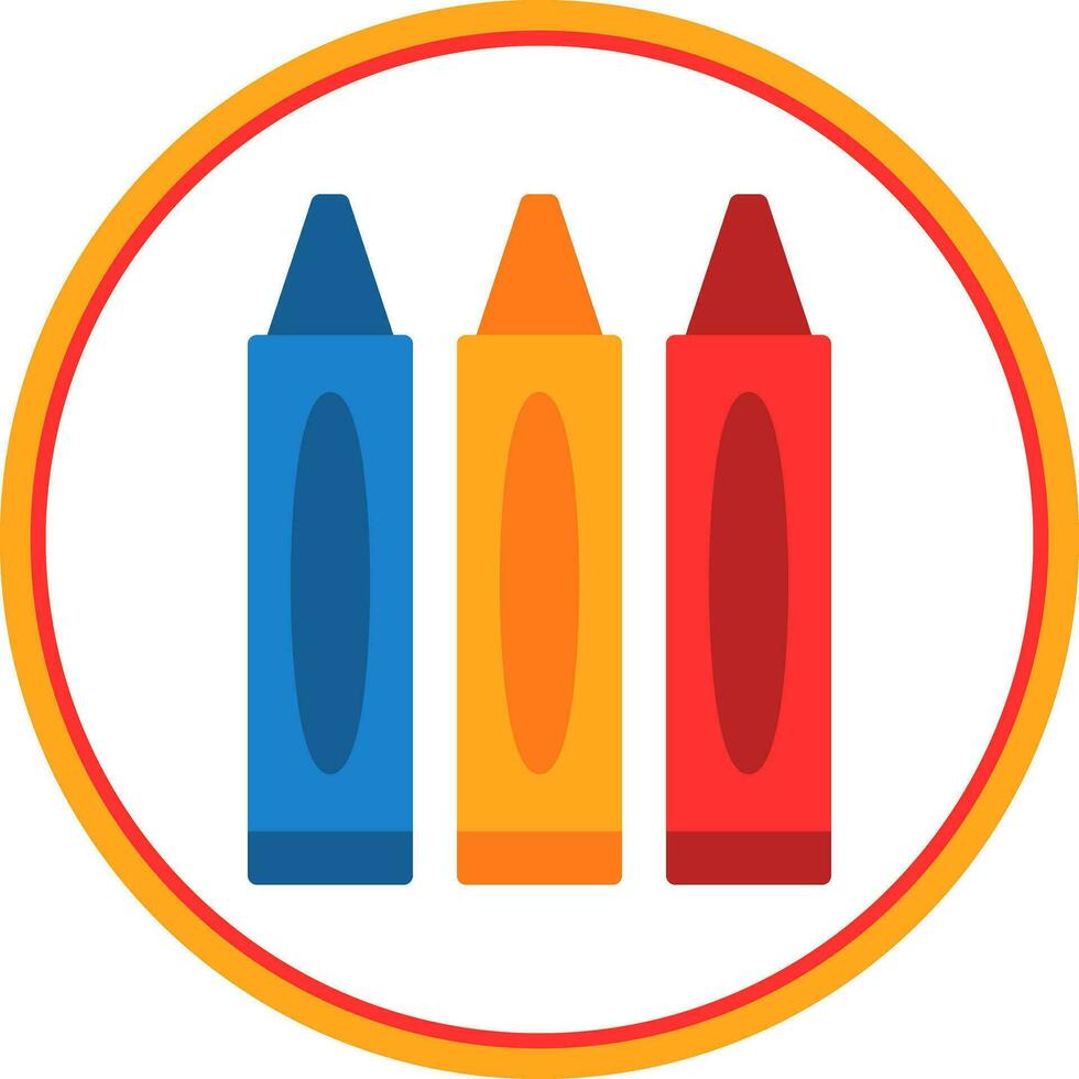Crayons Vector Icon Design