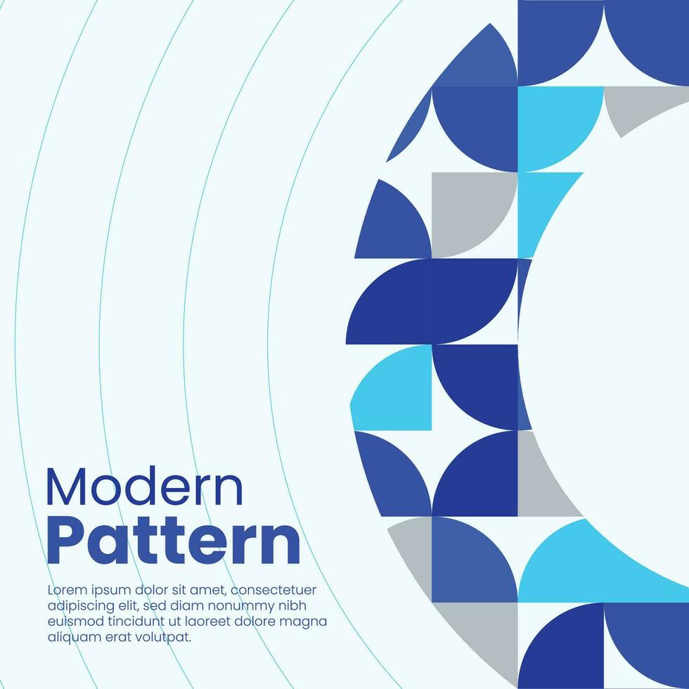 Modern Pattern Social Media Cover Design vector