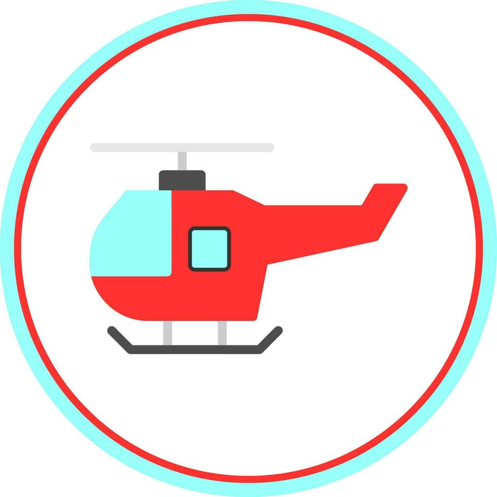 Helicopter Vector Icon Design