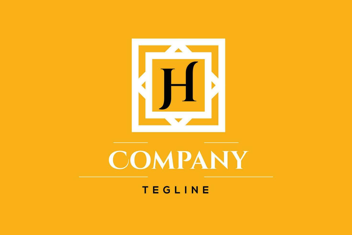 H company Logo Design vector