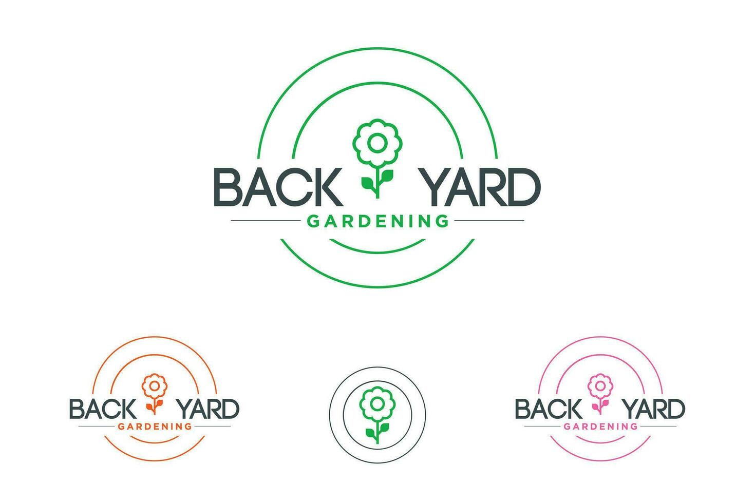 Green garden Logo vector