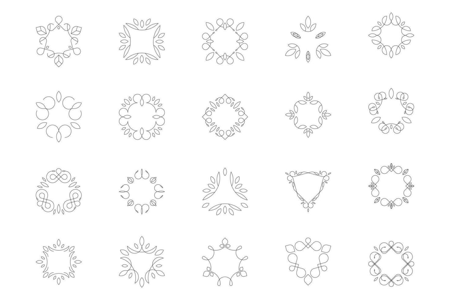 Retro Shapes collection vector