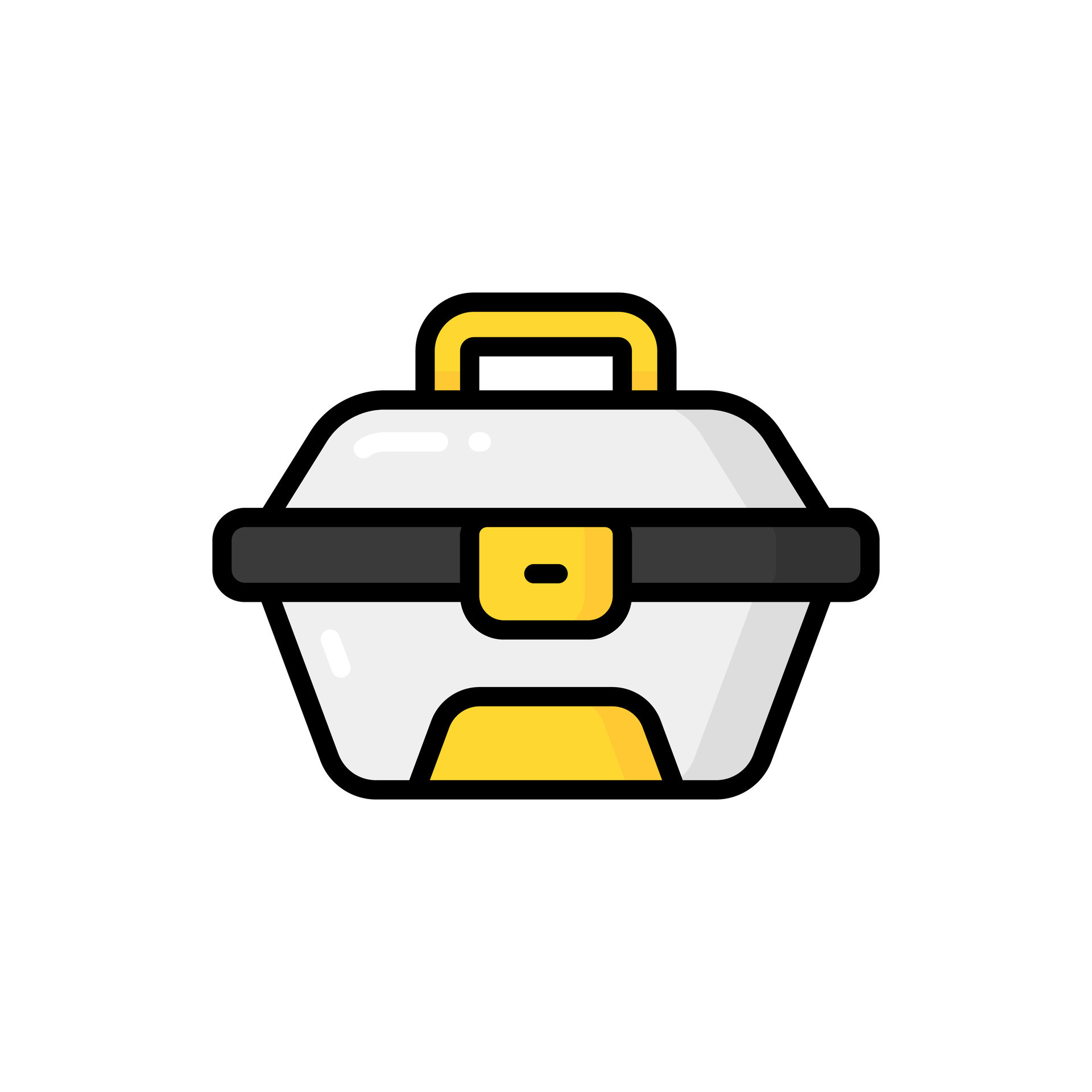 Tool Box Cartoon Vector Icon Illustration. Construction Tool Icon ...