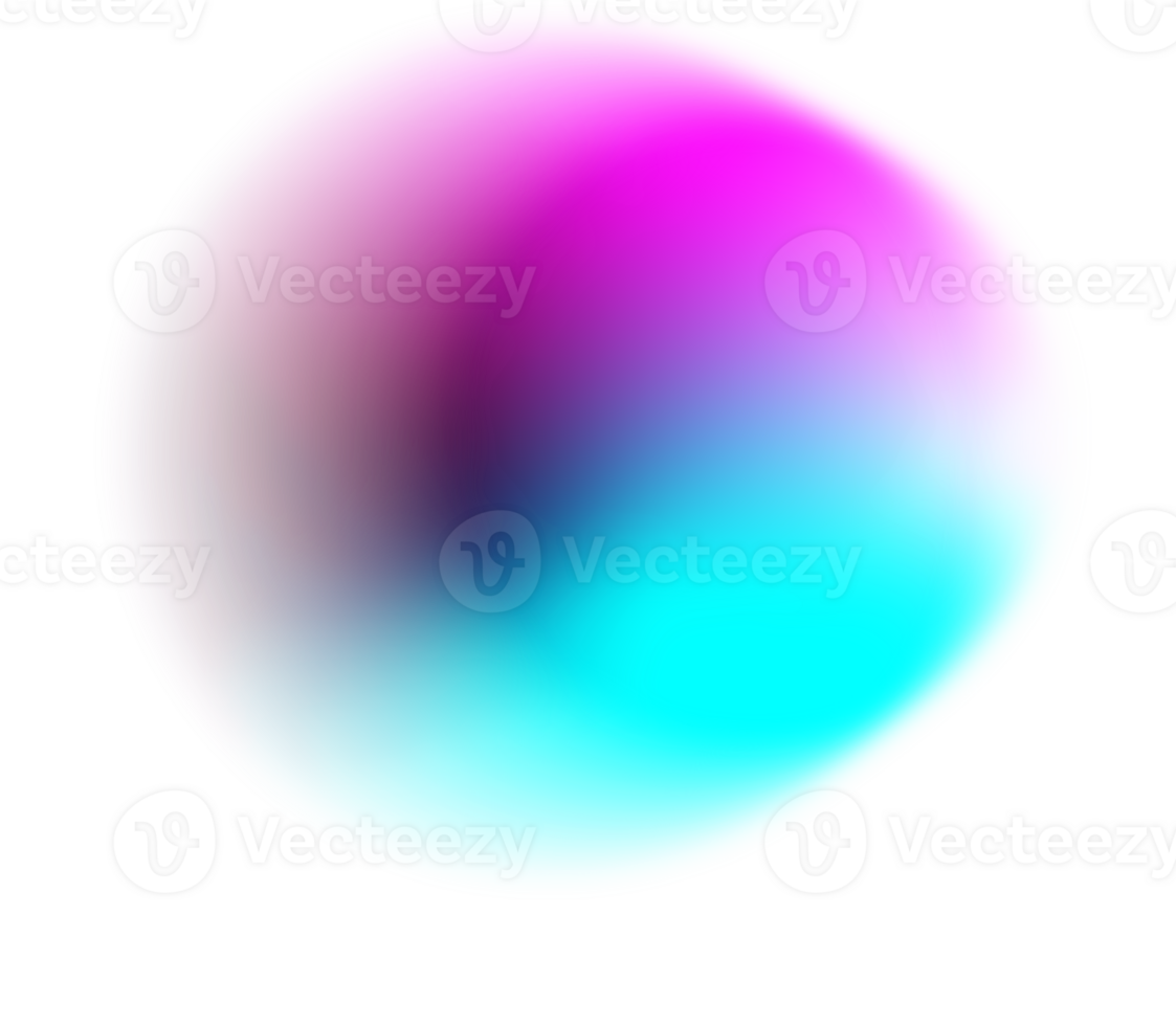 rainbow sphere light overlay element png
