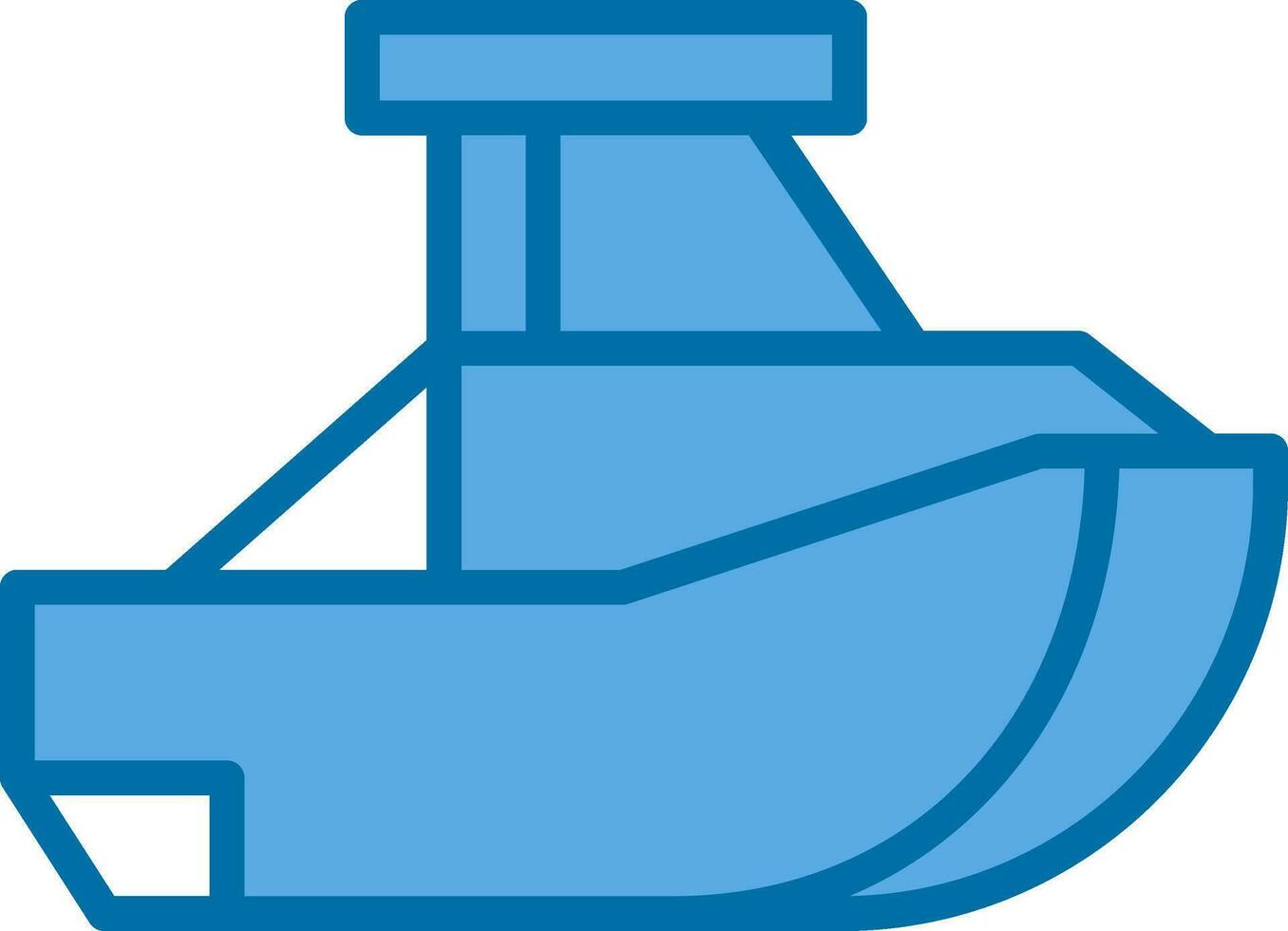 Toy Boat Vector Icon Design