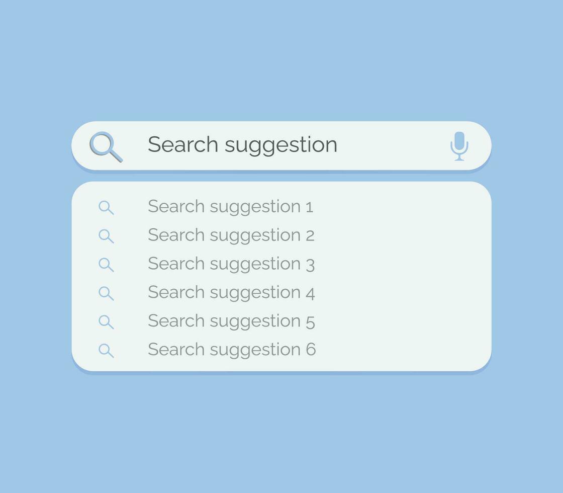 Search Bar Template Vector Illustration