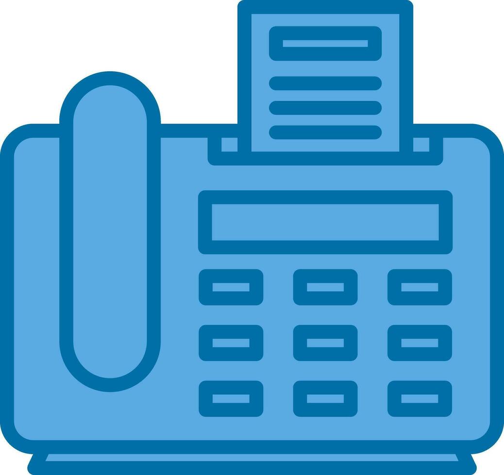 Fax Machine Vector Icon Design