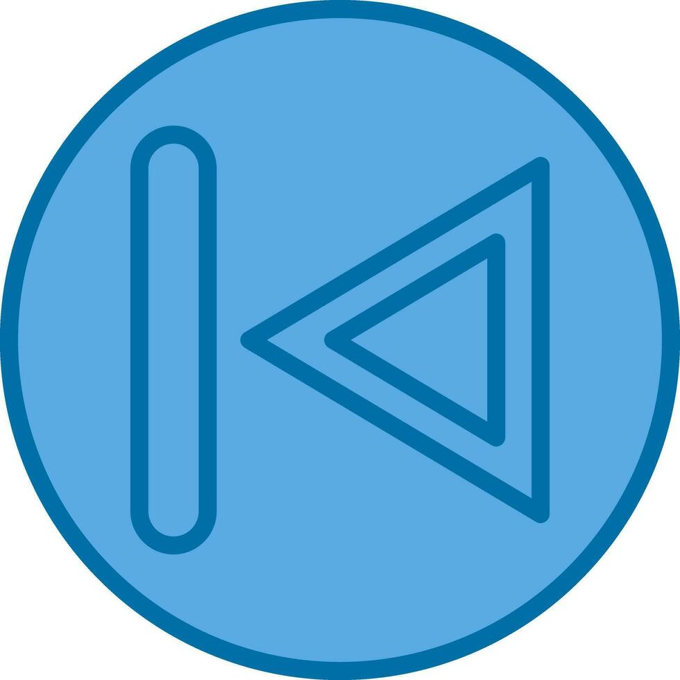 Previous Track Vector Icon Design