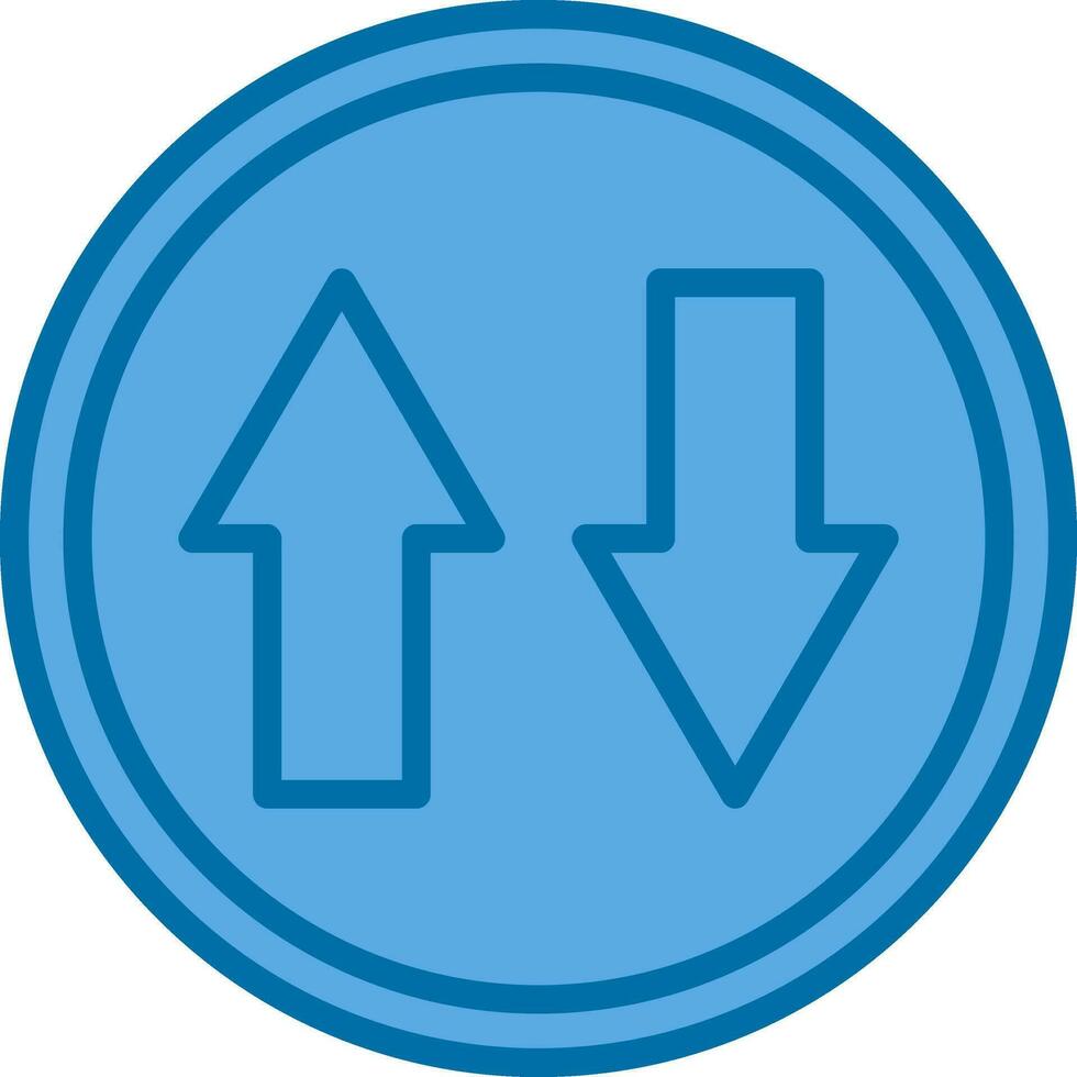 Up and Down Arrow Vector Icon Design